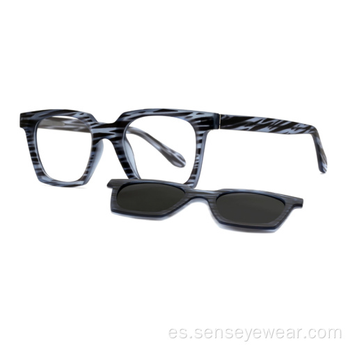 Clip cuadrado TR90 Magnetic UV400 polarizado en gafas de sol